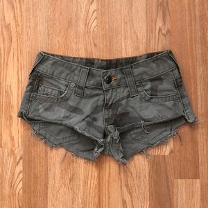 True Religion Camo Shorts